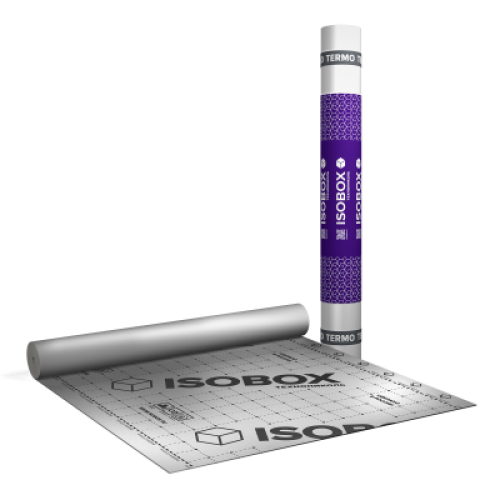 ТЕХНОНИКОЛЬ Пароизоляционная отражающая пленка ISOBOX ТЕРМО (1,5 x 46,6 м) (105844) в Москве