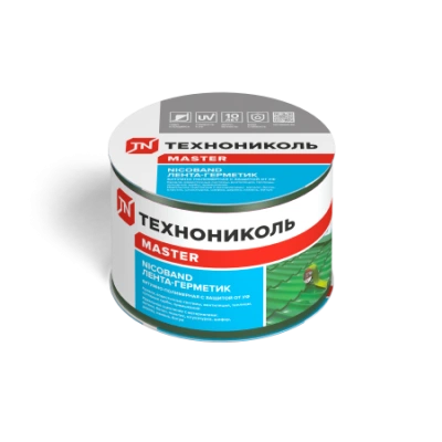 ТЕХНОНИКОЛЬ Лента-герметик NICOBAND зеленый 3м х 7,5см ГП (коробка 16 рулонов) (343832) ТЕХНОНИКОЛЬ Лента-герметик NICOBAND зеленый 3м х 7,5см ГП (коробка 16 рулонов) (343832)