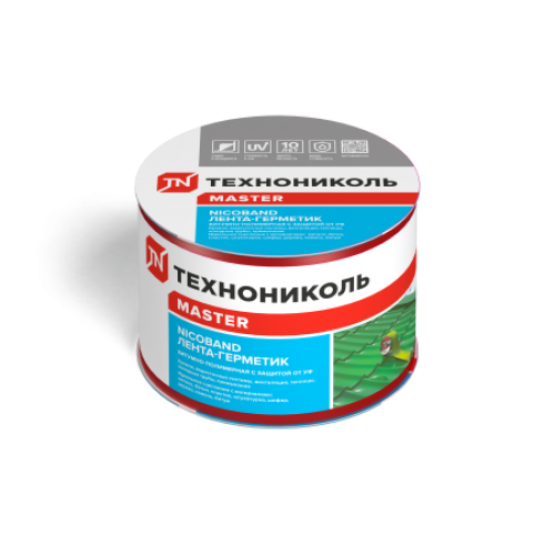 ТЕХНОНИКОЛЬ Лента-герметик NICOBAND красный 3м х 7,5см ГП (коробка 16 рулонов) (343850) в Москве