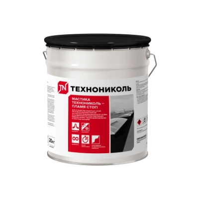 ТЕХНОНИКОЛЬ Мастика ТЕХНОНИКОЛЬ Пламя Стоп (ведро, 20 кг) (068243)