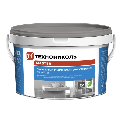 ТЕХНОНИКОЛЬ Гидроизоляция полимерная AquaMast, ведро 5 кг (087728)