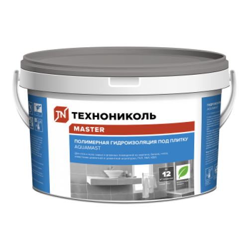 ТЕХНОНИКОЛЬ Гидроизоляция полимерная AquaMast, ведро 5 кг (087728) в Москве