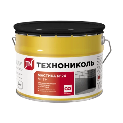 ТЕХНОНИКОЛЬ Мастика гидроизоляционная №24 (МГТН), ведро 3 кг (224505) ТЕХНОНИКОЛЬ Мастика гидроизоляционная №24 (МГТН), ведро 3 кг (224505)