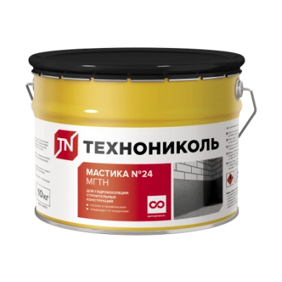 ТЕХНОНИКОЛЬ Мастика гидроизоляционная №24 (МГТН), ведро 10 кг (224506) ТЕХНОНИКОЛЬ Мастика гидроизоляционная №24 (МГТН), ведро 10 кг (224506)