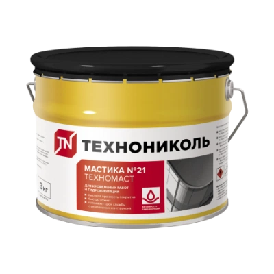 ТЕХНОНИКОЛЬ Мастика кровельная  №21 (Техномаст), ведро 3 кг (4 шт) (224515)
