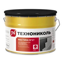 ТЕХНОНИКОЛЬ Мастика приклеивающая ТЕХНОНИКОЛЬ №27, ведро, 12 кг (353153)