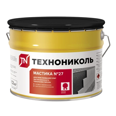 ТЕХНОНИКОЛЬ Мастика приклеивающая ТЕХНОНИКОЛЬ №27, ведро, 12 кг (353153) ТЕХНОНИКОЛЬ Мастика приклеивающая ТЕХНОНИКОЛЬ №27, ведро, 12 кг (353153)