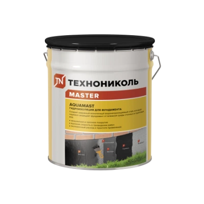 ТЕХНОНИКОЛЬ Мастика битумная AquaMast ведро 18кг (393547)