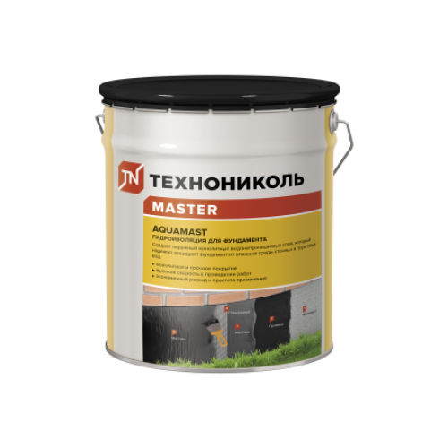 ТЕХНОНИКОЛЬ Мастика битумная AquaMast ведро 18кг (393547) в Москве