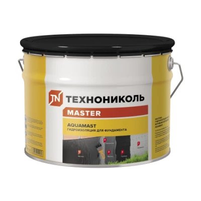 ТЕХНОНИКОЛЬ Мастика битумная AquaMast, ведро 10 кг (393548)