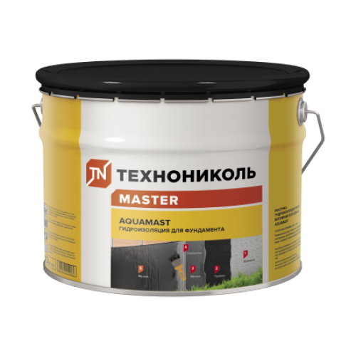 ТЕХНОНИКОЛЬ Мастика битумная AquaMast, ведро 10 кг (393548) в Москве