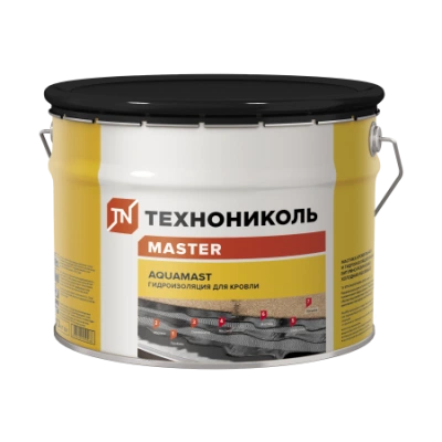 ТЕХНОНИКОЛЬ Мастика битумно-резиновая AquaMast, ведро 10 кг (393557) ТЕХНОНИКОЛЬ Мастика битумно-резиновая AquaMast, ведро 10 кг (393557)