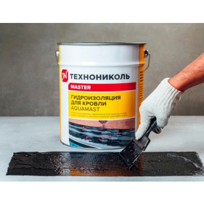 ТЕХНОНИКОЛЬ Мастика битумно-резиновая AquaMast, ведро 10 кг (393557) ТЕХНОНИКОЛЬ Мастика битумно-резиновая AquaMast, ведро 10 кг (393557)