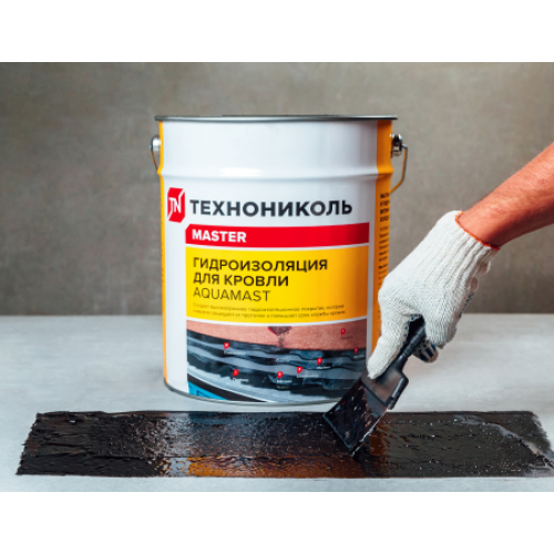 ТЕХНОНИКОЛЬ Мастика битумно-резиновая AquaMast, ведро 10 кг (393557) в Москве