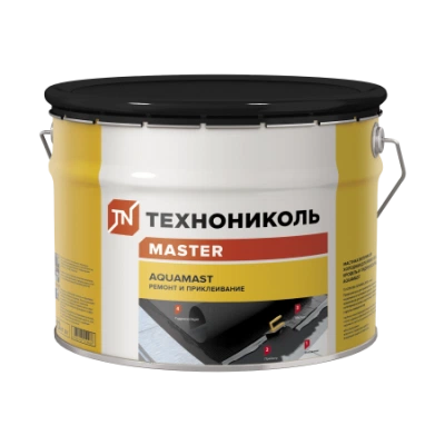 ТЕХНОНИКОЛЬ Мастика для ремонта AquaMast, ведро 10 кг (393560)