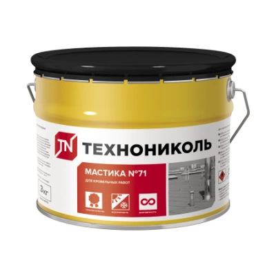ТЕХНОНИКОЛЬ Мастика герметизирующая ТЕХНОНИКОЛЬ №71, ведро 3кг (450121)