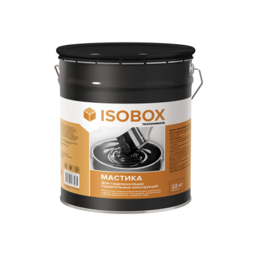 ТЕХНОНИКОЛЬ Мастика гидроизоляционная ISOBOX, ведро 22 л (487107) в Москве