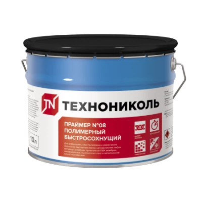 ТЕХНОНИКОЛЬ Праймер полимерный ТЕХНОНИКОЛЬ №08 Быстросохнущий, ведро 7 кг (694295) ТЕХНОНИКОЛЬ Праймер полимерный ТЕХНОНИКОЛЬ №08 Быстросохнущий, ведро 7 кг (694295)