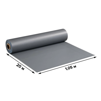 ТЕХНОНИКОЛЬ ПВХ мембрана Logicroof V-RP 1,5 мм (1,05x20 м), тёмно-серая (061528) ТЕХНОНИКОЛЬ ПВХ мембрана Logicroof V-RP 1,5 мм (1,05x20 м), тёмно-серая (061528)