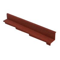 ТЕХНОНИКОЛЬ Боковое примыкание LUXARD (правое) Бордо, 1250х110х100 мм, (0,13 кв.м) (007547)