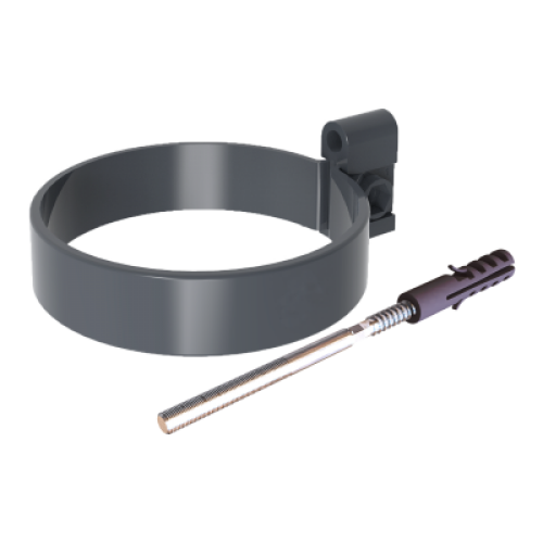 ТЕХНОНИКОЛЬ ТН МАКСИ 152/100 мм, хомут трубы, графитово-серый, шт. (090566) в Москве