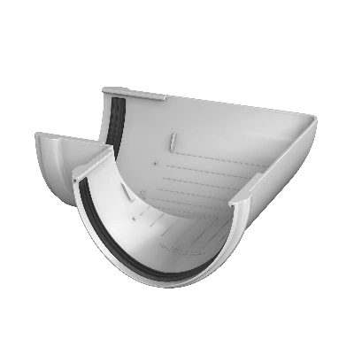 ТЕХНОНИКОЛЬ ТН ПВХ D125/82 мм угол желоба 90° Белый RAL 9003 (359447)