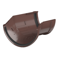 ТЕХНОНИКОЛЬ ТН ПВХ 125/82 мм, угол желоба 135°, Коричневый RAL 8017 (374741)