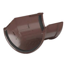 ТЕХНОНИКОЛЬ ТН ПВХ 125/82 мм, угол желоба 135°, Коричневый RAL 8017 (374741)