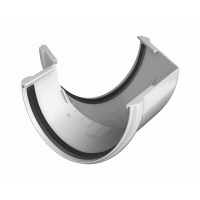 ТЕХНОНИКОЛЬ ТН ПВХ 125/82 мм, угол желоба 135°, Белый RAL 9003 (374746)