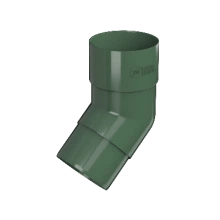 ТЕХНОНИКОЛЬ ТН ПВХ 125/82 мм, колено трубы 135°, Зеленый RAL 6005 (425663)