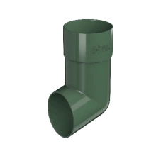 ТЕХНОНИКОЛЬ ТН ПВХ 125/82 мм, слив трубы, Зеленый RAL 6005 (425674)