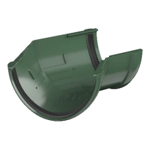 ТЕХНОНИКОЛЬ ТН ПВХ 125/82 мм, угол желоба 135°, Зеленый RAL 6005 (425855)