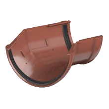 ТЕХНОНИКОЛЬ ТН ПВХ 125/82 мм, угол желоба 135°, Красный 8004 (425856)