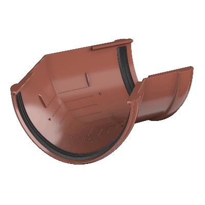 ТЕХНОНИКОЛЬ ТН ПВХ 125/82 мм, угол желоба 135°, Красный 8004 (425856)