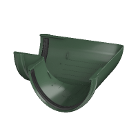 ТЕХНОНИКОЛЬ ТН ПВХ D125/82 мм угол желоба 90° Зеленый RAL 6005 (425858)