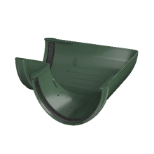 ТЕХНОНИКОЛЬ ТН ПВХ D125/82 мм угол желоба 90° Зеленый RAL 6005 (425858)