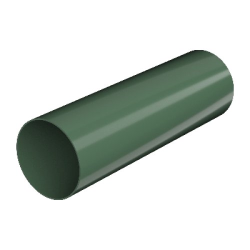 ТЕХНОНИКОЛЬ ТН ПВХ 125/82 мм, водосточная труба пластиковая (3 м), Зеленый RAL 6005 (563122) в Москве