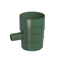 ТЕХНОНИКОЛЬ ТН ПВХ 125/82 мм, отвод для сбора воды, Зеленый RAL 6005 (625467)
