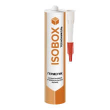 ТЕХНОНИКОЛЬ Герметик ISOBOX силиконовый универсальный белый, 260 мл (069575)