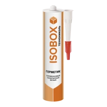 ТЕХНОНИКОЛЬ Герметик ISOBOX силиконовый санитарный белый, 260 мл (069578)