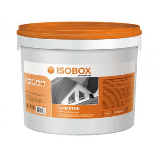 ТЕХНОНИКОЛЬ Герметик ISOBOX Пароизоляционный Акриловый (внутренний Б), 7кг (694232) в Москве