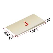 ТЕХНОНИКОЛЬ LOGICPIR Slope-3,4% (J) СХ/СХ 1200х600х10-50 (упак, 18 плит, 12,9599 (064660)