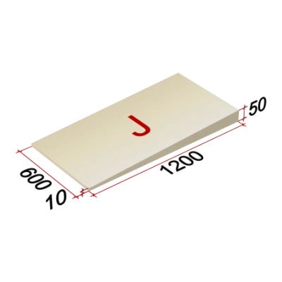 ТЕХНОНИКОЛЬ LOGICPIR Slope-3,4% (J) СХ/СХ 1200х600х10-50 (упак, 18 плит, 12,9599 (064660)