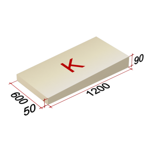 ТЕХНОНИКОЛЬ LOGICPIR Slope-3,4% (K) СХ/СХ 1200х600х50-90 (упак, 8 плит, 5,7600 кв.м) (064661) в Москве