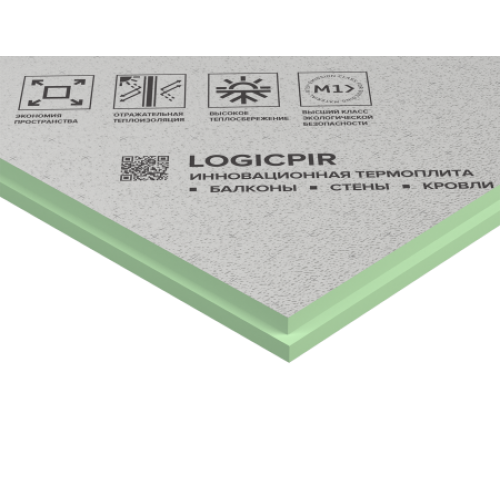 ТЕХНОНИКОЛЬ LOGICPIR Ф/Ф L-1190х590х50 (5 плит, 3,5105 кв.м.) (056279) в Москве