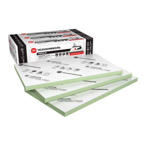 ТЕХНОНИКОЛЬ LOGICPIR Пол ФЛ/ФЛ 1200х600х20 (12 плит, 8,6400 кв.м.) (056364) в Москве