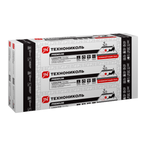 ТЕХНОНИКОЛЬ LOGICPIR Пол ФЛ/ФЛ L-1190х590х30 (8 плит, 5,6168 кв.м.) (056365) в Москве