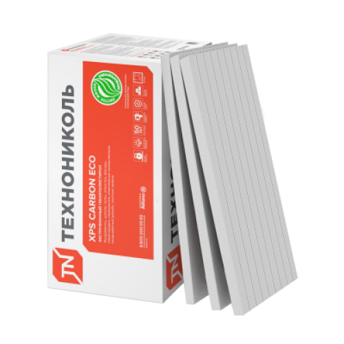 ТЕХНОНИКОЛЬ XPS CARBON ECO FAS/2 S/1 50 мм, 1180х580х50-L (8 плит, 5,48 кв.м) (580982) в Москве