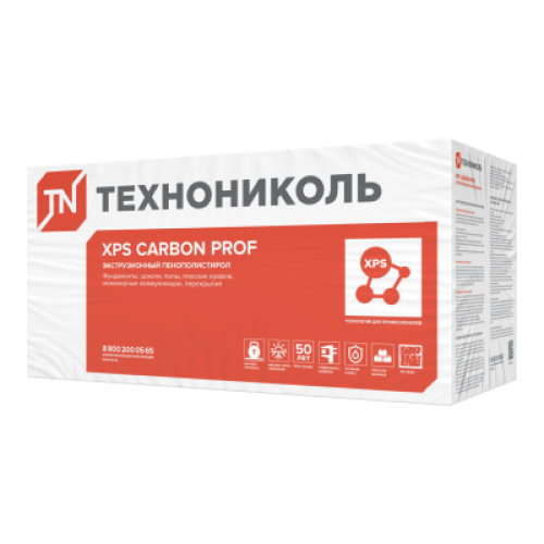 ТЕХНОНИКОЛЬ XPS CARBON PROF 1180х580х80-L (5 плит, 3,422 кв.м) (582415) в Москве