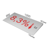 ТЕХНОНИКОЛЬ XPS CARBON PROF SLOPE 8,3 % уклон (плита М) (585235) в Москве